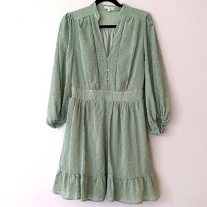 BALTIC BORN Harmony Embossed Dress Sage Womens Large